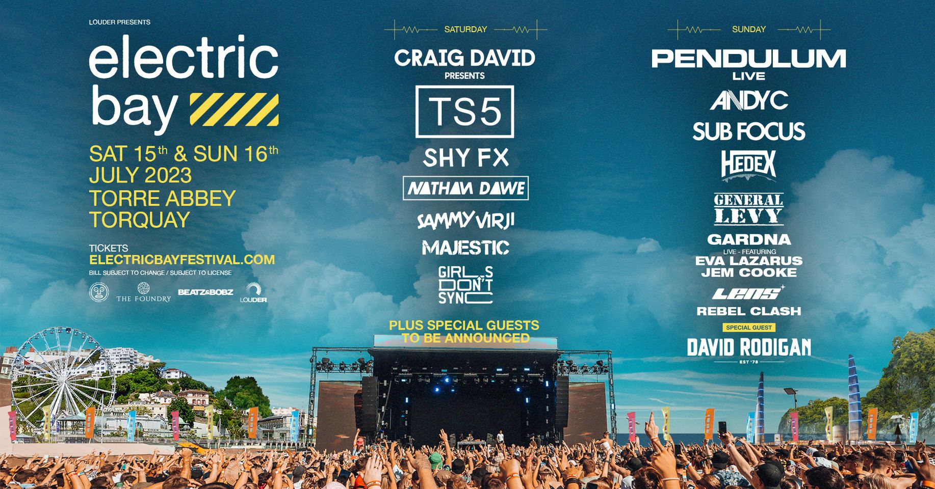 Electric Bay Festival 15th & 16th July 2023 - Whats On South West