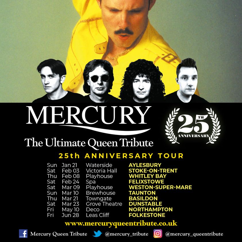 Mercury The Ultimate Queen Tribute 25th Anniversary Tour Whats On South West 